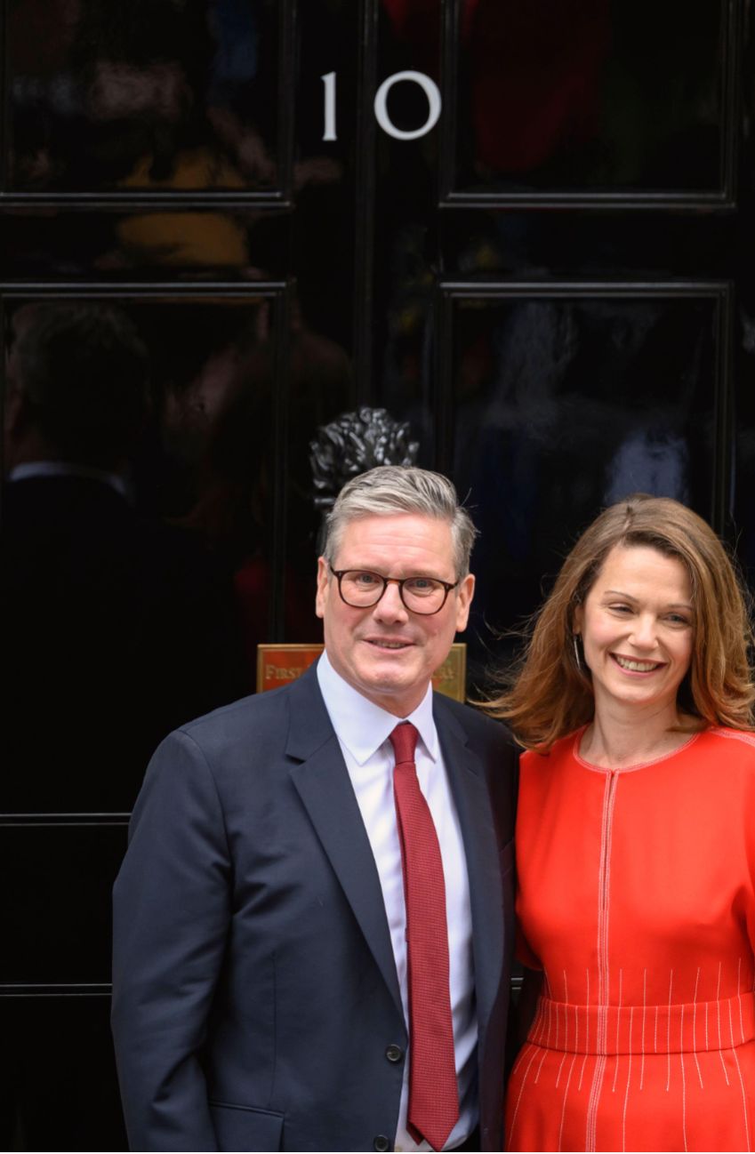 Starmer with his wife